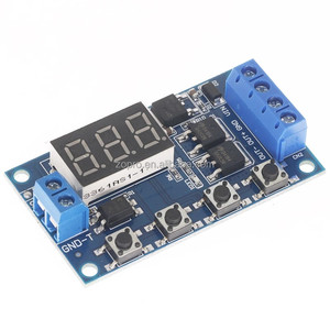 Kích hoạt chu kỳ hẹn giờ chậm trễ chuyển đổi bảng mạch điều khiển thời gian DC5-36V kép MOS ánh sáng-Emitting Diode thời gian kỹ thuật số - Product Image 1