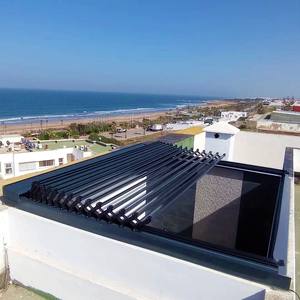 Cubierta <span class=keywords><strong>de</strong></span> Patio Eléctrica con Sensor <span class=keywords><strong>de</strong></span> Lluvia Automático, Sistema Impermeable <span class=keywords><strong>de</strong></span> Aluminio con Rejillas, Techo Retráctil Tipo Pérgola <span class=keywords><strong>para</strong></span> Terraza - Product Image 2