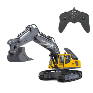 Huina Kaliwo 13550 1/18 2.4G 1/18 2.4G RC bán hợp kim máy xúc 11ch điều khiển từ xa lấy Digger kỹ thuật mô hình xe tải - Product Image 5