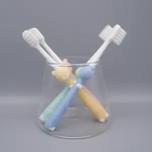 Kids Toothbrush Animal Bear Shape Cartoon Toothbrush Ultra Soft Bristles Popular Children Toothbrush