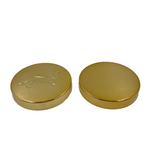Venta Directa de Fábrica, Garantía de Calidad, Tapa Metálica de 65 mm con Logotipo Personalizado, Chapado en Oro Brillante, Tapa para Frascos de Velas - Product Image 3