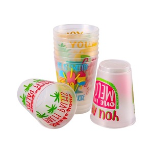 Gobelets d'<span class=keywords><strong>anniversaire</strong></span> en plastique givré personnalisés 16oz. Tasse de givre tasses incassables colorées - Product Image 4