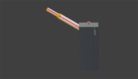 Fabriqué en Italie, CAME, style design moderne, gris, encodeur GT8, DC24V, conforme aux normes ANSI/CAN/, feux de circulation à LED intégrés, sécurité, acier inoxydable