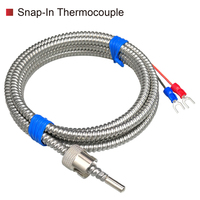 WRNT-03 K/J Bajonett Thermoelement SS Schlauchsonde für Kunststoff Spritzguss Temperaturregelung Thermoelementfühler