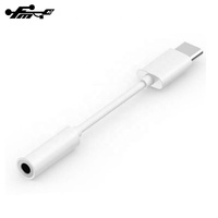 Adaptor Headphone USB-C ke 3.5mm AUX dengan Selubung PVC untuk Ponsel - Tersedia