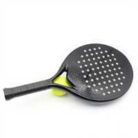 Service OEM/ODM Professionnel, Faible MOQ (50 pièces), Raquette de Padel avec Revêtement en Sable, Fibre de Carbone 3K, Forme Ronde, Qualité Premium