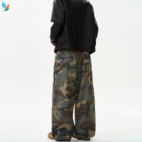 Pantalon de jogging cargo imprimé sur toute la surface personnalisé unisexe camouflage ample jambe large avec poches pantalon de jogging cargo
