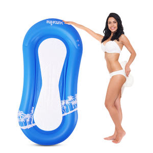 Bouée gonflable en maille bleue pour bain de soleil, chaise longue flottante pour <span class=keywords><strong>piscine</strong></span> familiale, jouet - Product Image 1