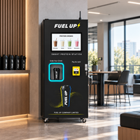 Distributeur automatique de protéines intelligent en gros avec écran tactile 21,5 pouces, mélangeur automatique, 4 saveurs pour usage commercial et fitness