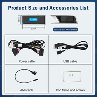 Écran tactile sans fil CarPlay Android Auto Linux 8,8 pouces pour Audi A4 A5 2009-2012 Airplay Miracast Écran multimédia