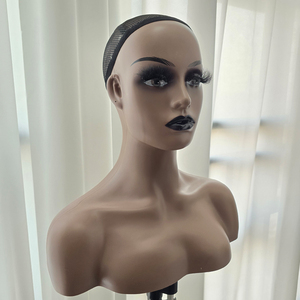 Mannequins Femmes Tête <span class=keywords><strong>Plate</strong></span> Avec Épaules pour <span class=keywords><strong>la</strong></span> Réalisation de Coiffures et l'Affichage de Perruques - Product Image 3