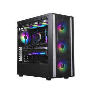 Coolermaster Box600l, nouvelle sortie saisonnière, boîtier PC tour moyenne, panneau USB, double support AIO 360 mm, carte mère montée à l'arrière, ventilateur perforé BOX - Product Image 1