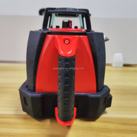Niveau laser rotatif à lignes rouges durables 360°, longue portée, auto-nivelant