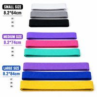 Bande de Résistance en Tissu Lourd de Polyester avec Poignée Intérieure Antidérapante pour Entraînement des Fessiers et des Jambes, Vente en Gros, Logo Personnalisé