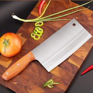 Juego de Cuchillos de Acero Inoxidable y Madera Maciza Antideslizante para el Hogar, Marca Yangjiang, Afilados para Rebanar y Profesionales para Cortar Huesos - Product Image 1