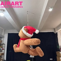 Ours en peluche gonflable de vente chaude pour la Saint-Valentin pour la décoration d'événement, ours en peluche pour la décoration d'événement