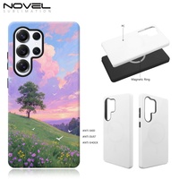 Funda Protectora para Teléfono de la Serie S25, TPU+PC, Sublimación, 3D, 2 en 1, Magnética, Impermeable, Antigolpes, con Soporte, Personalizable con Película DIY