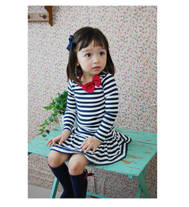 Vestido Corto al por Mayor, el Último Modelo de Vestido Casual de Manga Larga para Niñas, Vestido Rojo de Proveedor Chino - Product Image 4