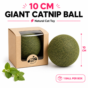 Pelota de juguete gigante de hierba gatera natural para juegos interactivos y alivio del estrés, juguete interactivo para mascotas - Product Image 1