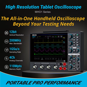 Osciloscopio Digital Micsig MHO14-100/MHO14-200 100MHz-200MHz, Ancho de Banda de 1GSa/s, Frecuencia de Muestreo Vertical de 12 Bits, Sin Multímetro - Product Image 2