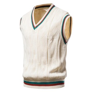 Maglioni da <span class=keywords><strong>uomo</strong></span> di design personalizzato scollo a v maglioncino in <span class=keywords><strong>lana</strong></span> Cashmere <span class=keywords><strong>Gilet</strong></span> da <span class=keywords><strong>uomo</strong></span> senza maniche <span class=keywords><strong>Gilet</strong></span> Tricot Hommes - Product Image 6