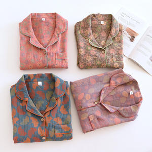 纯棉孕妇睡衣套装-春秋轻质长袖上衣和长裤，宽松舒适休闲服 - Product Image 4