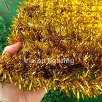 Décoration de Noël PVC Tinsel Mesh Tapis Net pour le jour de l'an et Halloween Paysage Décor Motif Matériau Léger