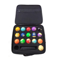 Boule de billard de billard rembourrée en mousse EVA personnalisée en usine étui de transport pour boule de billard étui EVA pour ensemble de 16 balles