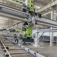 Robot portique industriel de 17 m avec moteur, boîte de vitesses, PLC et roulement, puissance de 3 kW pour le tri, le chargement et le déchargement de tôles d'acier