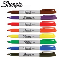 Marqueur Sharpie à base d'huile américain 30001, stylo à pointes obliques sans poussière pour atelier, pointe de pinceau oblique pour papier, plastique, effaçable à l'air