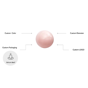 Mật độ cao PVC pop-kháng Non-Slip nhỏ gọn mềm Pilates bóng <span class=keywords><strong>25cm</strong></span> xách tay nhỏ tập thể dục bóng tùy chỉnh màu sắc logo đường kính - Product Image 5