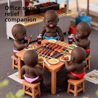 Poupée noire anti-stress à presser, populaire sur internet, petite et mignonne, transfrontalière NTS14H Zhejiang