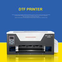 Impresora DTF de 30 cm con cabezal Epson XP600, máquina de impresión directa a película con tinta blanca para personalización de camisetas, telas y prendas.