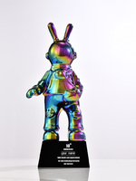 Trophée animal fait à la main écologique sur mesure Technologie d'anniversaire d'astronaute Top Ten Enterprise Employee Award Robot