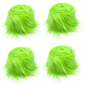Cintas de Pelo Sintético Largo Multicolor, 4 Piezas/Set, Decoración para Árbol de Navidad, Falda, Barba de Gnomo, Adorno para Corona de Navidad y Disfraces - Product Image 6