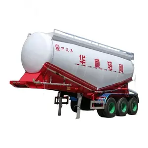 Fabrieksprijs 3 Alxe 45000 Liter Droog Poeder Bulk Cement Tanker Oplegger