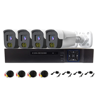 Système de sécurité CCTV H265 1080P Full HD, kit DVR 4CH avec caméra dôme AHD et XVR 5 en 1