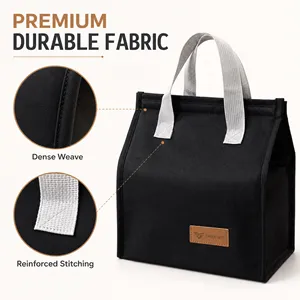Bolsa térmica impermeable Oxford con aislamiento, de gran apertura, reutilizable, para alimentos, con logo personalizado, de color, para oficina, camping, viajes, almuerzo. - Product Image 5