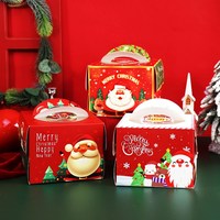 Mini boîte à cupcake de noël boîtes à bonbons de noël boîte à cupcake et emballage de noël