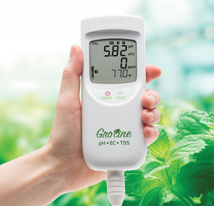 เครื่องวัดค่า PH/EC/TDS/อุณหภูมิแบบพกพา HANNA GroLine Hydroponics รุ่นกันน้ำ พร้อมฟังก์ชั่นวัดค่า TDS 0-300 กรัม/ลิตร และค่าการนำไฟฟ้า 0-100S/cm-HI9814 - Product Image 5