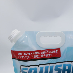 Papel de aluminio transparente personalizado 5L bolsa de boquilla de pie duradera de grado alimenticio para bebidas de whisky - Product Image 4