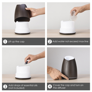 500ml điện tinh dầu khuếch tán hạt gỗ hương liệu máy tạo độ ẩm với điều khiển từ xa Bảo hành 1 năm - Product Image 6