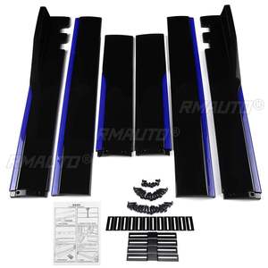 New W205 Side Skirts Extension Rocker <b>Splitters</b> Diffuser Winglet Wings for Mercedes for Benz W205 W204 W203 W212 W213 W117 W176 - Product Image 2