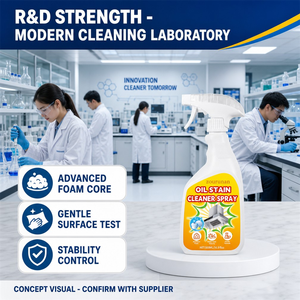 Zourunan Oil Stain <strong>Cleaner</strong> Spray Heavy Duty Kitchen Degreaser Range Hood <strong>Stove</strong> <strong>Top</strong> Pot Wall <strong>Cleaner</strong> 500ml OEM Wholesale - Product Image 4