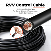 Câble de commande flexible en cuivre PVC à 2 conducteurs de 0,5 mm² à 10 mm² pour l'automatisation industrielle et le câblage des panneaux de commande