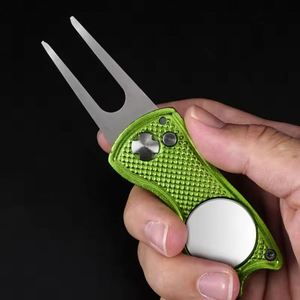 Outil de réparation de divots de golf en alliage de zinc avec logo personnalisé, aimant métallique, marqueur de balle de golf personnalisé, outil de divot vierge, vente en gros - Product Image 5