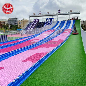 Manèges de divertissement non motorisés, toboggan en plastique arc-en-ciel pour l'extérieur, toboggan sec pour le ski en plein air, toboggan en plastique pour parc - Product Image 5