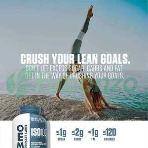 Compléments alimentaires de musculation OEM <span class=keywords><strong>Iso</strong></span> 100 Poudre de protéines avec 25g d'isolat de lactosérum hydrolysé 100% Protéine de musculation Protéine de lactosérum Créatine - Product Image 3