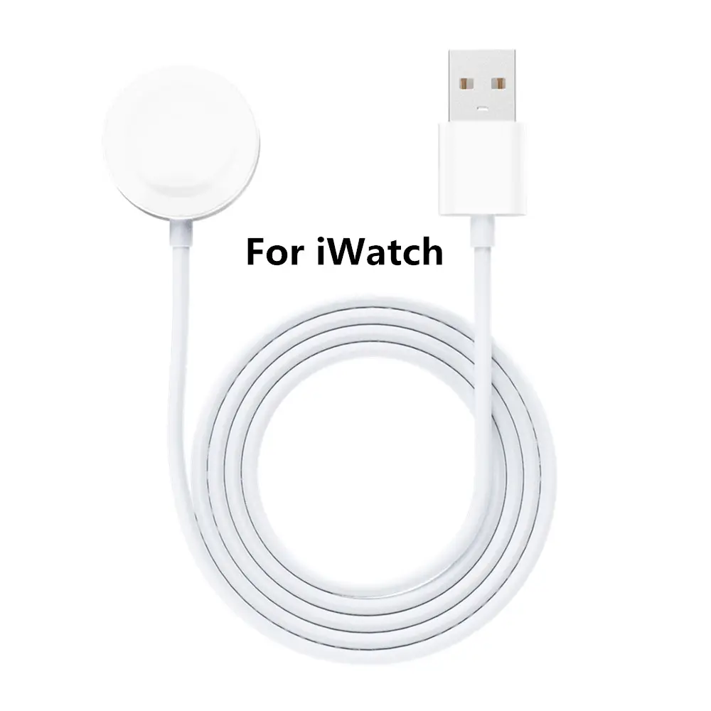 Magnetic Qi Wireless Charger For Apple Watch Metal Plastics Wireless Charger For iwatch Charging USB Cable 1M