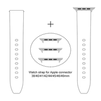 Vente en gros Bracelet en silicone de haute qualité 18 mm 20 mm 22 mm Blanc Bleu Noir Orange Bracelet de montre intelligente pour Apple Samsung Rolex